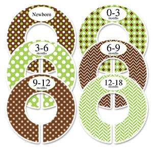 Free printable closet divider templates sticker labels | Editable PDF DDB01